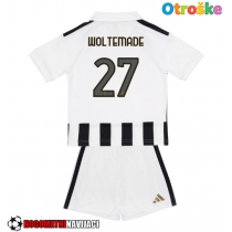 Otroške Nogometnih dresov Juventus Nick Woltemade #27 Domači 2026-27 Kratki rokavi (+ hlače)